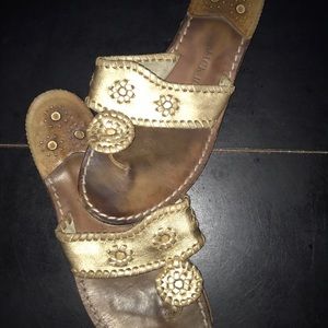 Gold sandals